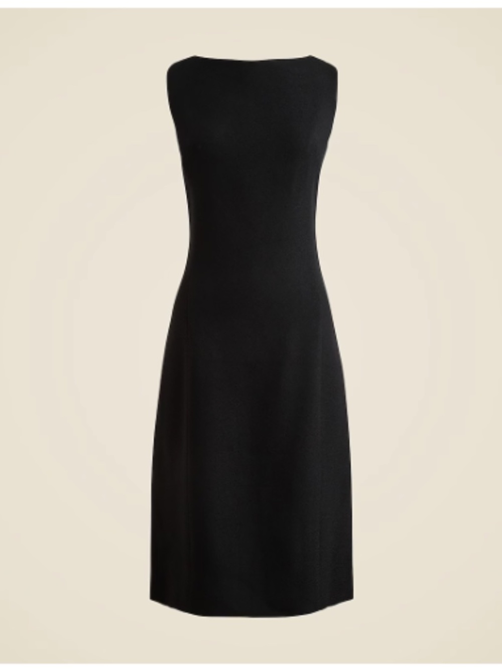 J. Crew Seamed sheath dress in bouclé Size 10 Black‎